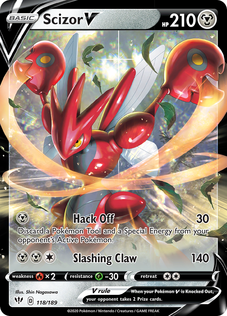 Scizor V (118/189) [Sword & Shield: Darkness Ablaze] | Good Games North