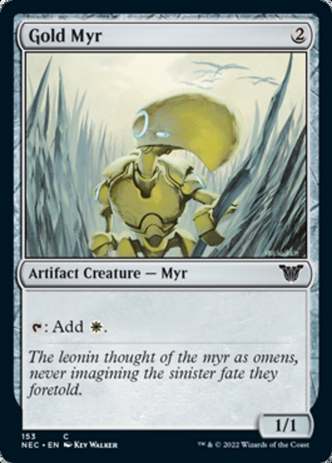 Gold Myr [Kamigawa: Neon Dynasty Commander] | Good Games North