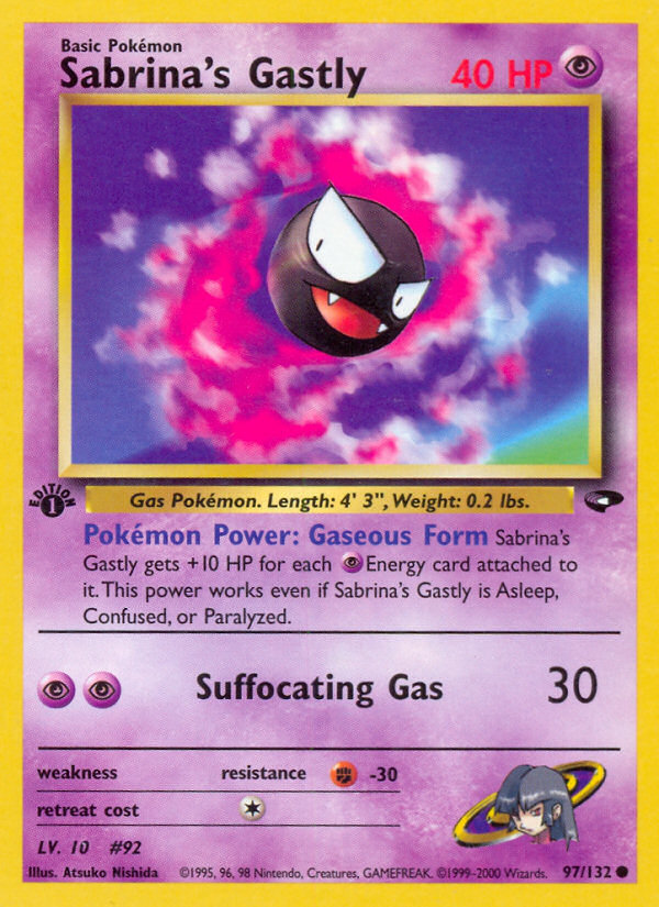 Sabrina's Gastly (97/132) [Gym Challenge 1st Edition] | Good Games North
