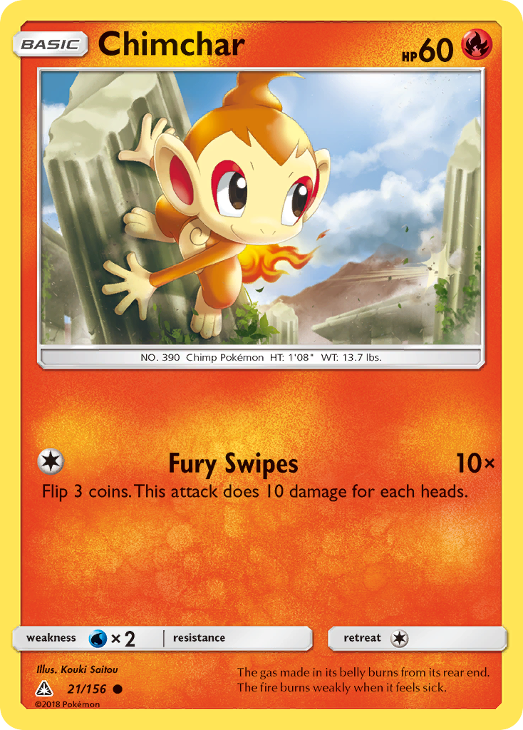 Chimchar (21/156) [Sun & Moon: Ultra Prism] | Good Games North