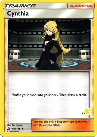 Cynthia (119/156) (Pikachu Stamp #24) [Battle Academy 2020] | Good Games North