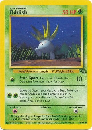Oddish (58/64) [Jungle Unlimited] | Good Games North