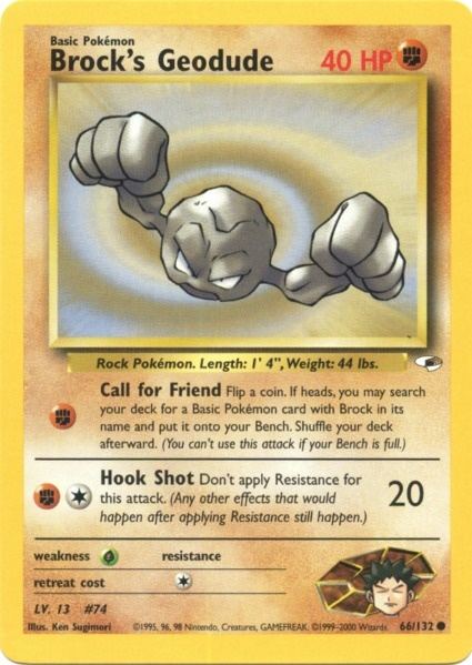 Brock's Geodude (66/132) [Gym Heroes Unlimited] | Good Games North