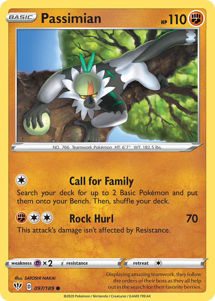 Passimian (097/189) [Sword & Shield: Darkness Ablaze] | Good Games North