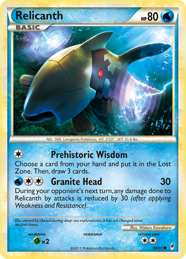 Relicanth (69/95) [HeartGold & SoulSilver: Call of Legends] | Good Games North