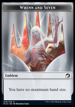 Wrenn and Seven Emblem [Innistrad: Midnight Hunt Tokens] | Good Games North