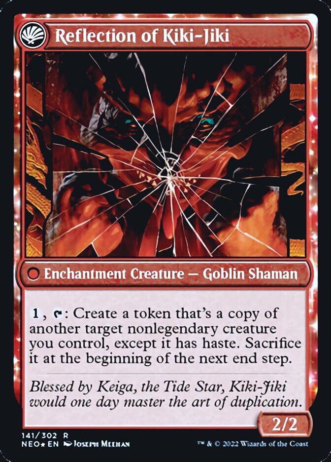 Fable of the Mirror-Breaker // Reflection of Kiki-Jiki [Kamigawa: Neon Dynasty Prerelease Promos] | Good Games North
