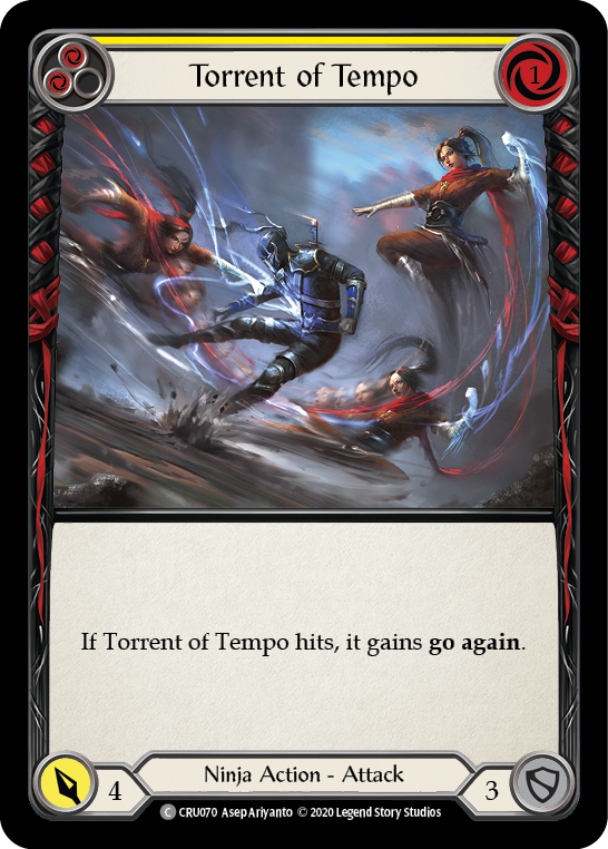 Torrent of Tempo (Yellow) [CRU070] 1st Edition Normal | Good Games North