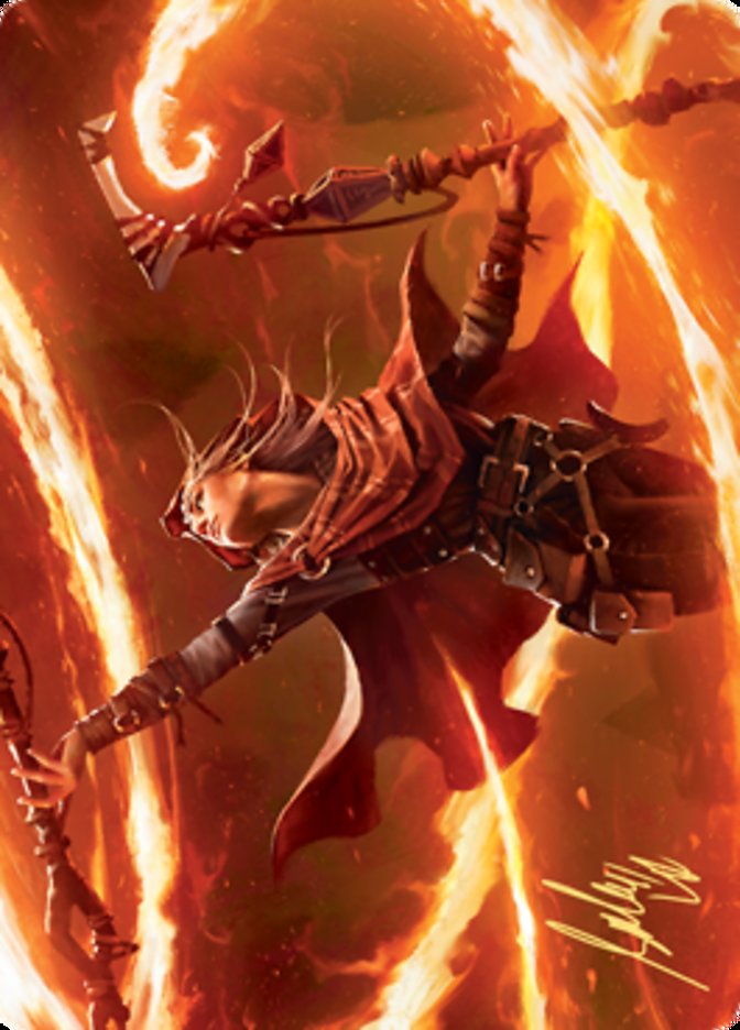 Magmatic Channeler Art Card (Gold-Stamped Signature) [Zendikar Rising Art Series] | Good Games North
