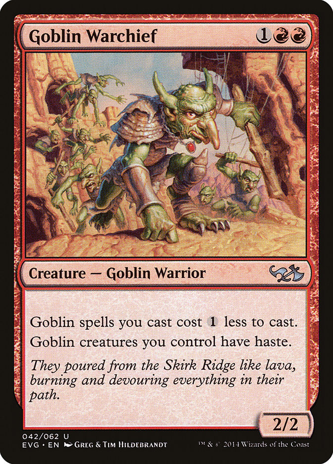 Goblin Warchief (Elves vs. Goblins) [Duel Decks Anthology] | Good Games North