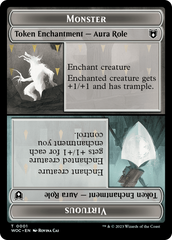 Copy // Monster Role / Virtuous Role Double-Sided Token [Wilds of Eldraine Commander Tokens] | Good Games North