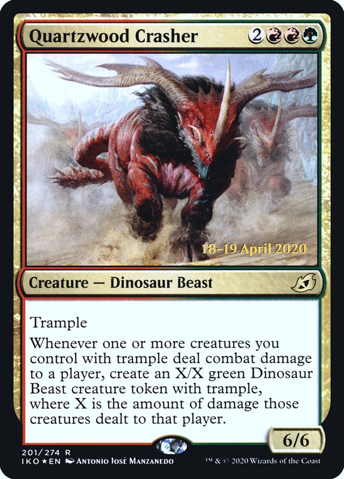 Quartzwood Crasher  [Ikoria: Lair of Behemoths Prerelease Promos] | Good Games North
