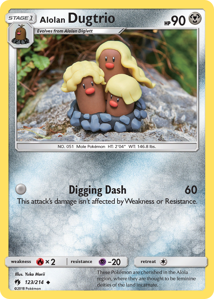 Alolan Dugtrio (123/214) [Sun & Moon: Lost Thunder] | Good Games North