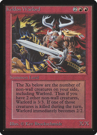 Keldon Warlord [Limited Edition Beta] | Good Games North