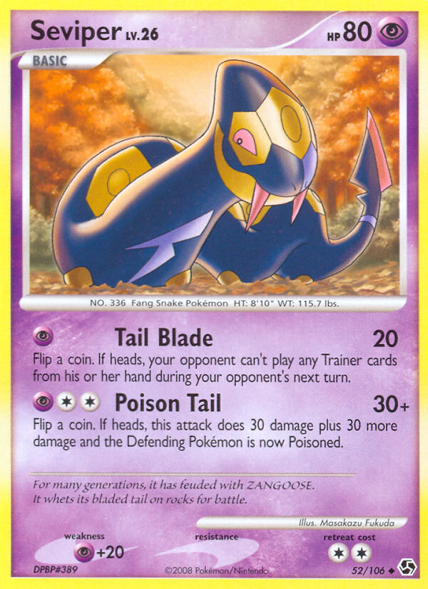 Seviper (52/106) [Diamond & Pearl: Great Encounters] | Good Games North