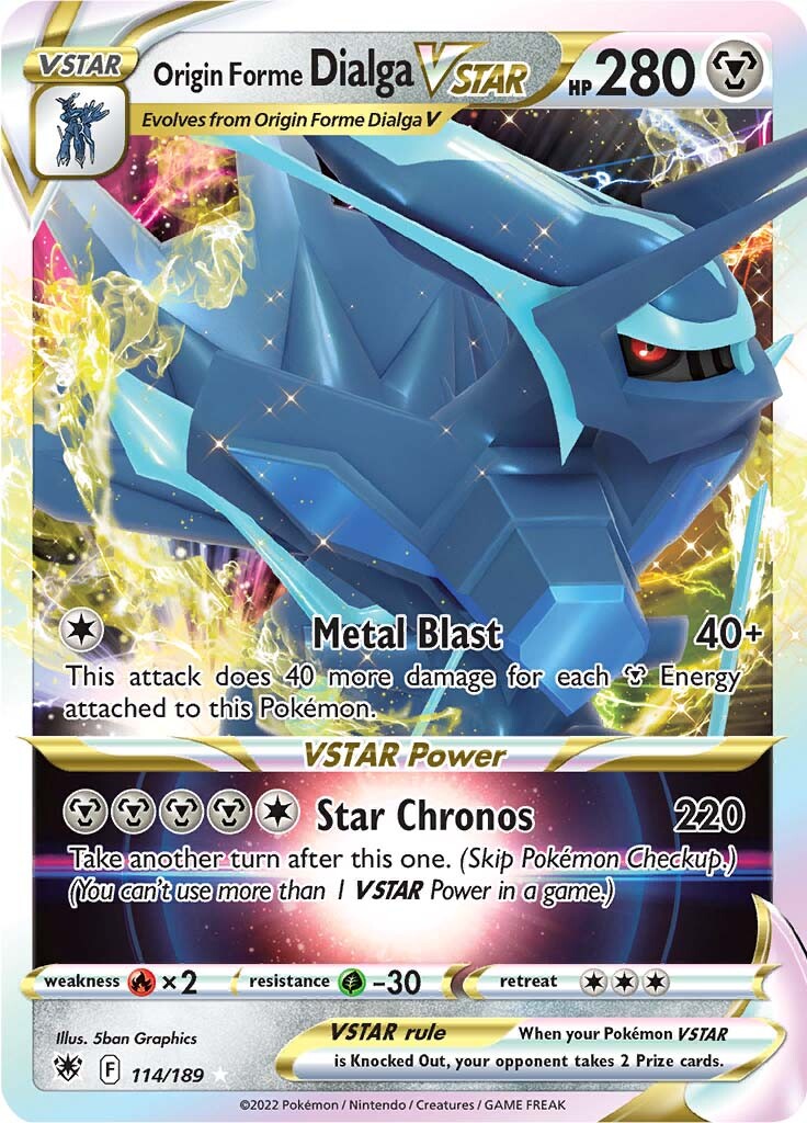 Origin Forme Dialga VSTAR (114/189) [Sword & Shield: Astral Radiance] | Good Games North