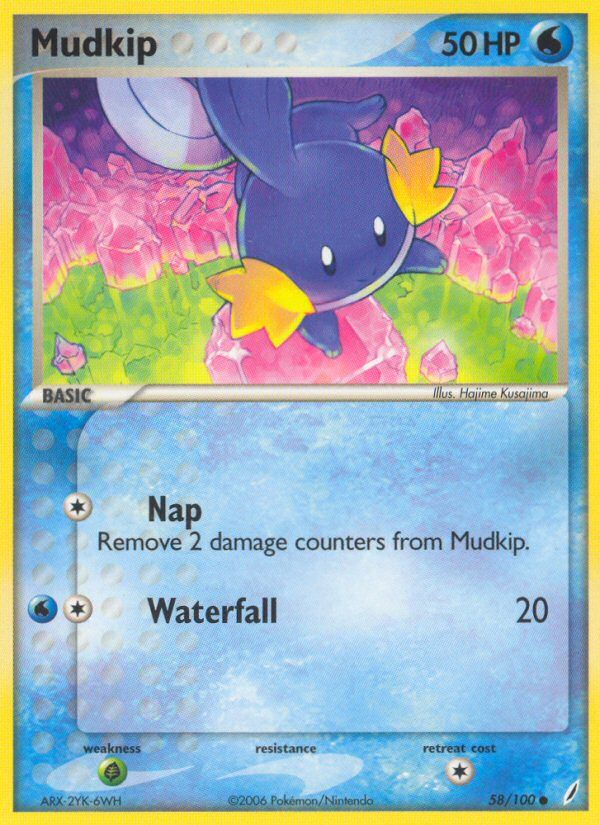 Mudkip (58/100) [EX: Crystal Guardians] | Good Games North