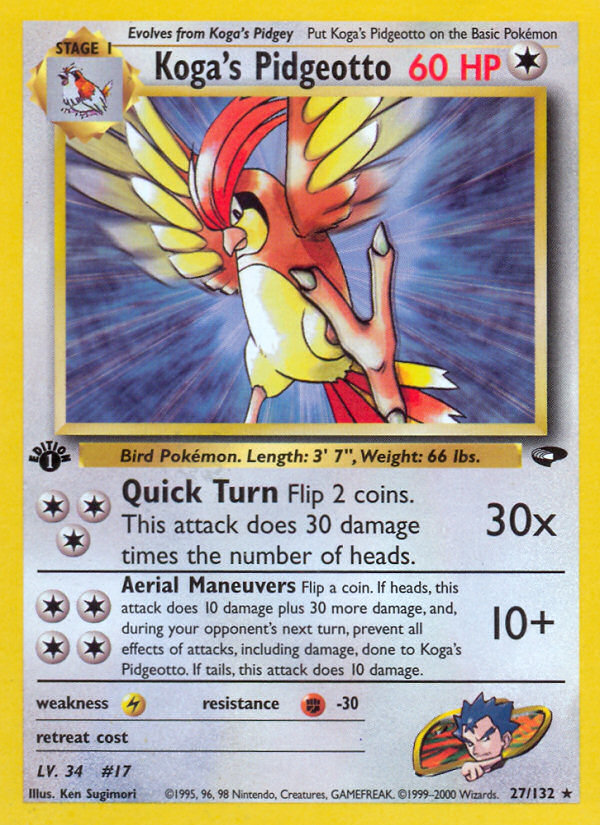 Koga's Pidgeotto (27/132) [Gym Challenge 1st Edition] | Good Games North