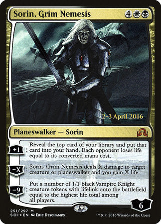 Sorin, Grim Nemesis [Shadows over Innistrad Promos] | Good Games North
