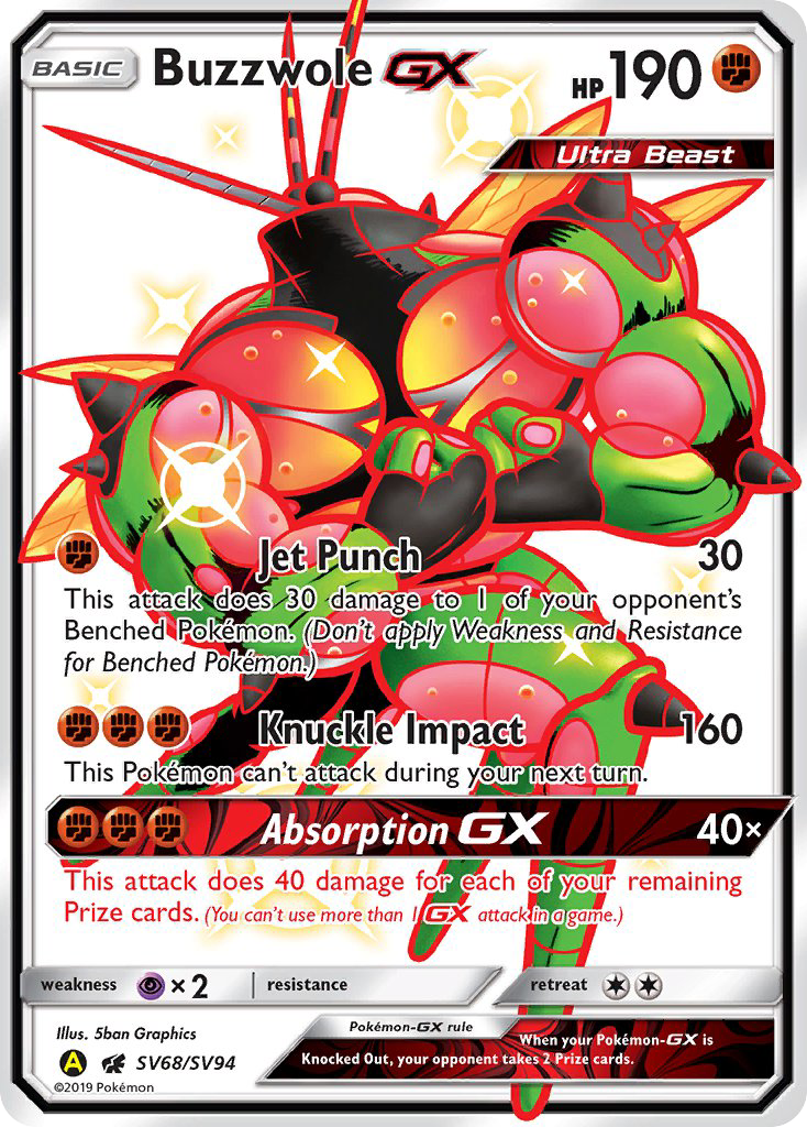 Buzzwole GX (SV68/SV94) [Sun & Moon: Hidden Fates - Shiny Vault] | Good Games North