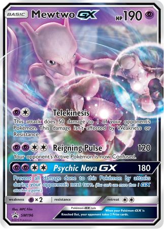Mewtwo GX (SM196) (Jumbo Card) [Sun & Moon: Black Star Promos] | Good Games North