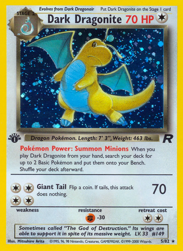 Dark Dragonite (5/82) [Team Rocket 1st Edition] | Good Games North