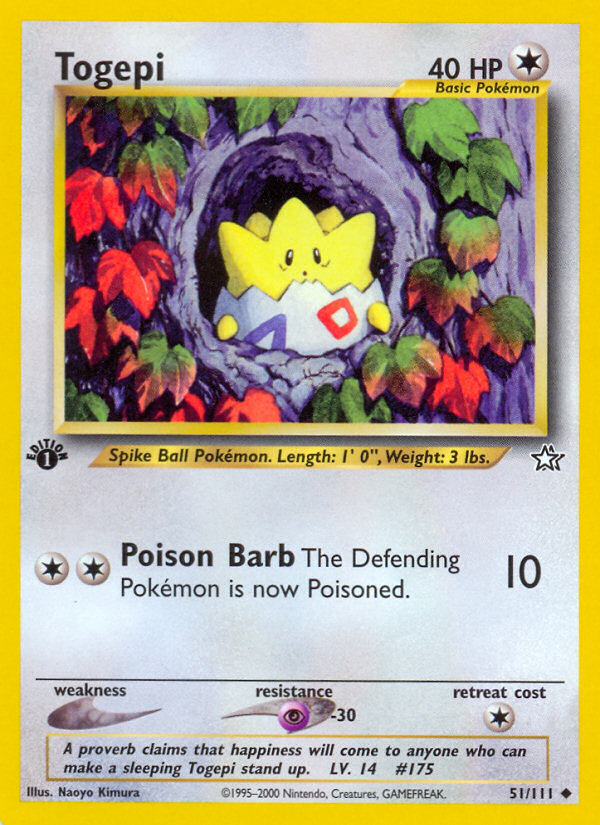 Togepi (51/111) [Neo Genesis 1st Edition] | Good Games North