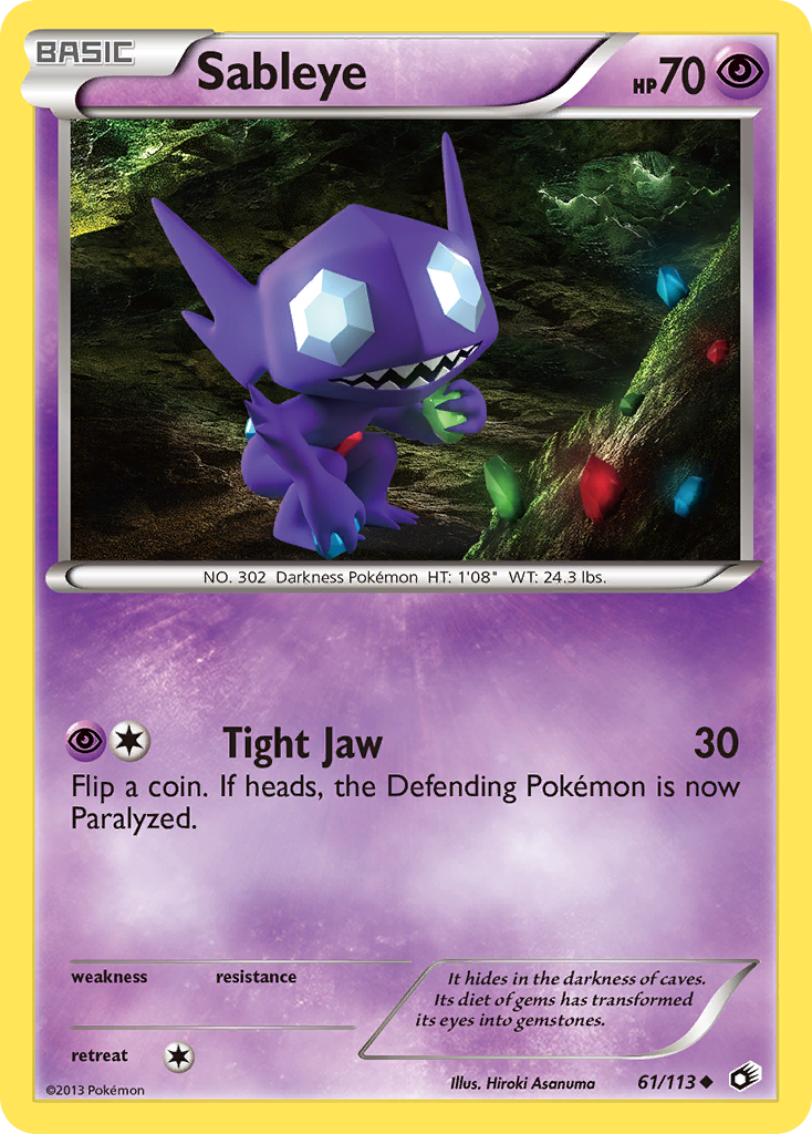 Sableye (61/113) [Black & White: Legendary Treasures] | Good Games North