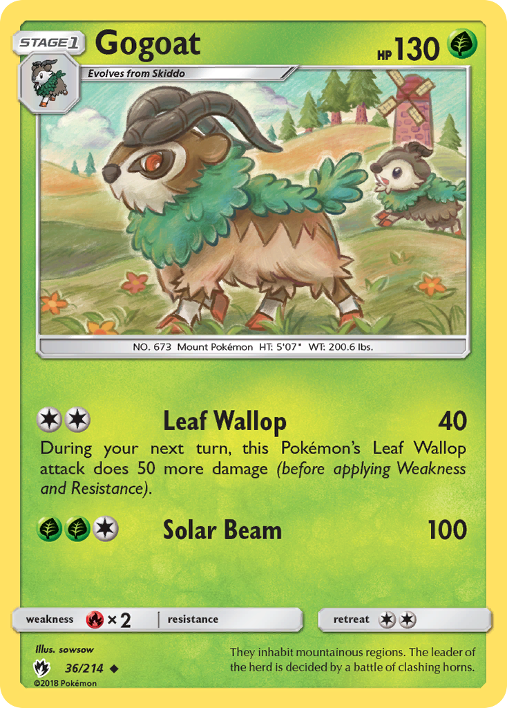 Gogoat (36/214) [Sun & Moon: Lost Thunder] | Good Games North