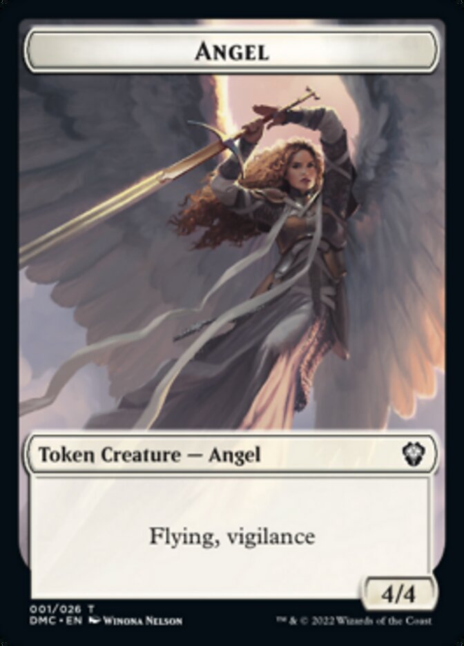 Bird (002) // Angel Double-sided Token [Dominaria United Tokens] | Good Games North
