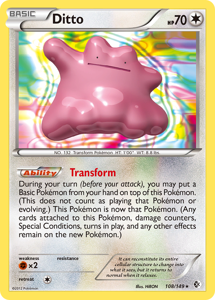 Ditto (108/149) [Black & White: Boundaries Crossed] | Good Games North