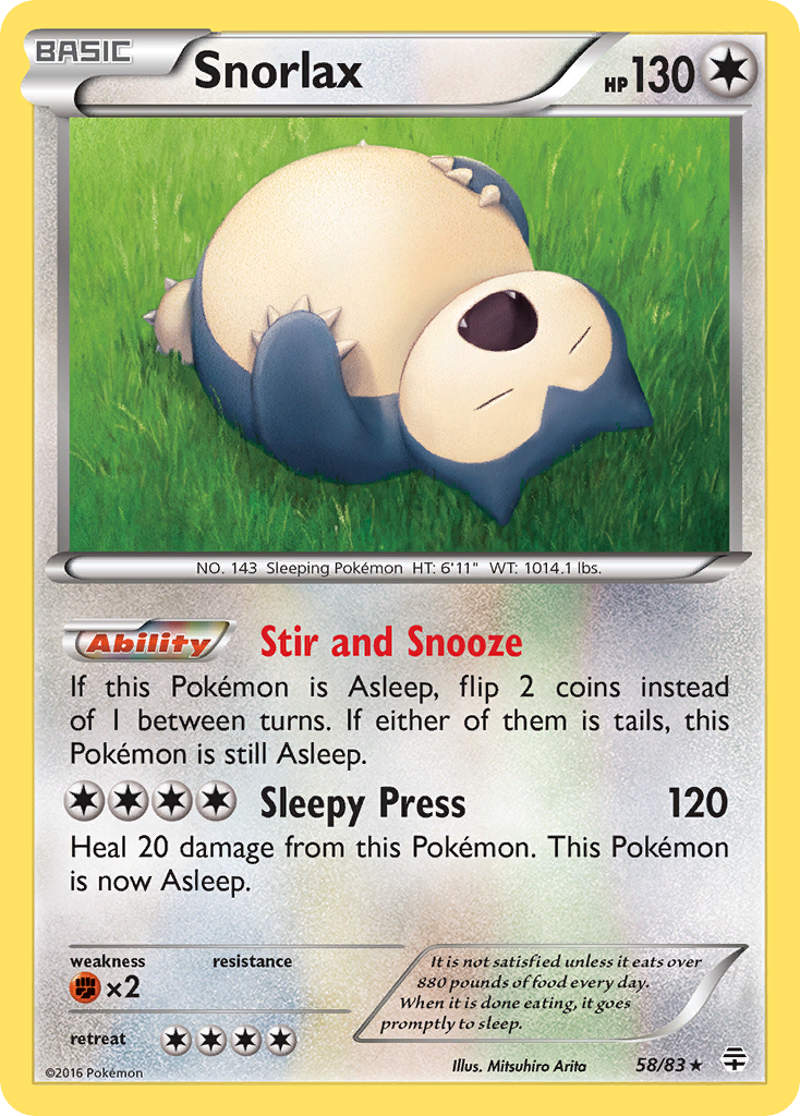 Snorlax (58/83) [XY: Generations] | Good Games North