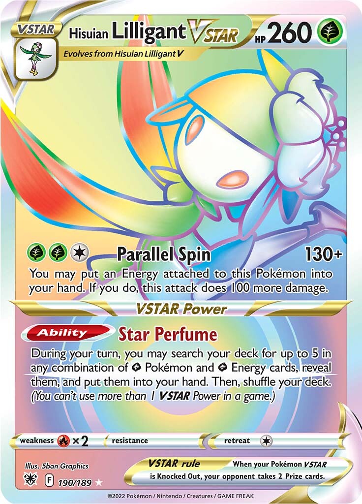 Hisuian Lilligant VSTAR (190/189) [Sword & Shield: Astral Radiance] | Good Games North