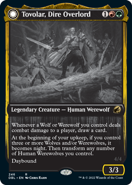 Tovolar, Dire Overlord // Tovolar, the Midnight Scourge [Innistrad: Double Feature] | Good Games North