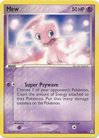 Mew (111/110) (Non Holo DVD Promo) [EX: Holon Phantoms] | Good Games North