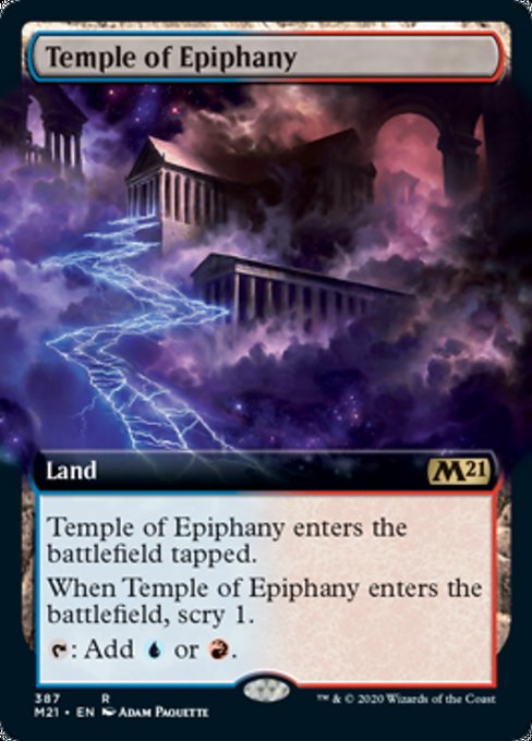 Temple of Epiphany (Extended Art) [Core Set 2021] | Good Games North