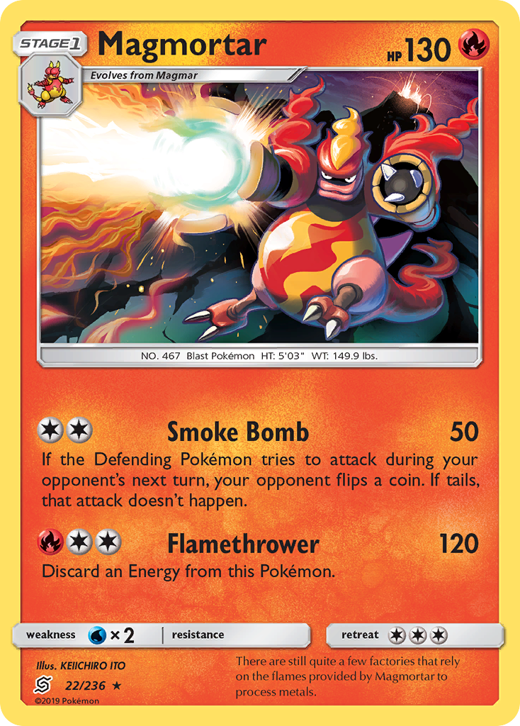 Magmortar (22/236) [Sun & Moon: Unified Minds] | Good Games North