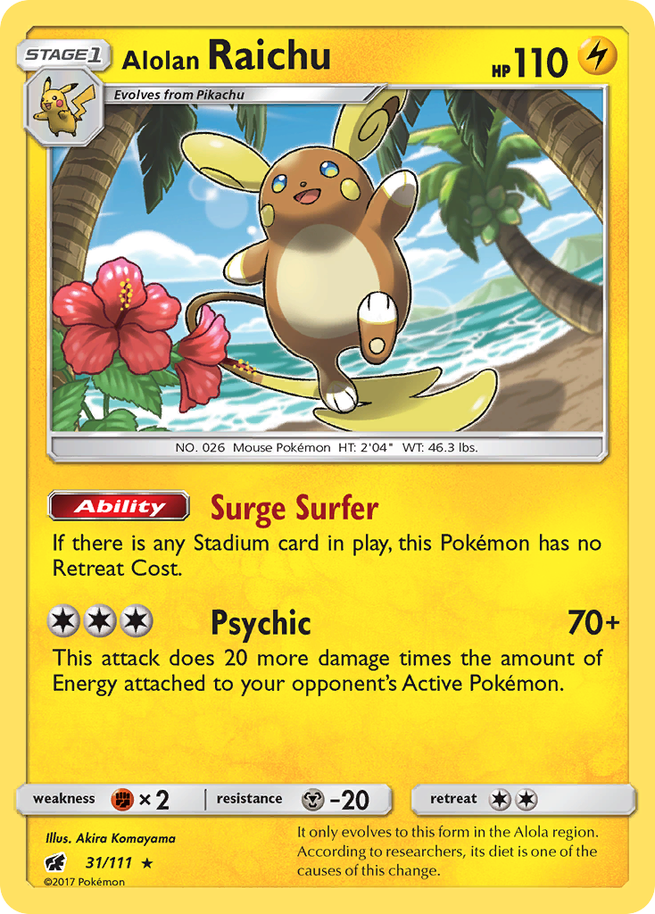 Alolan Raichu (31/111) [Sun & Moon: Crimson Invasion] | Good Games North