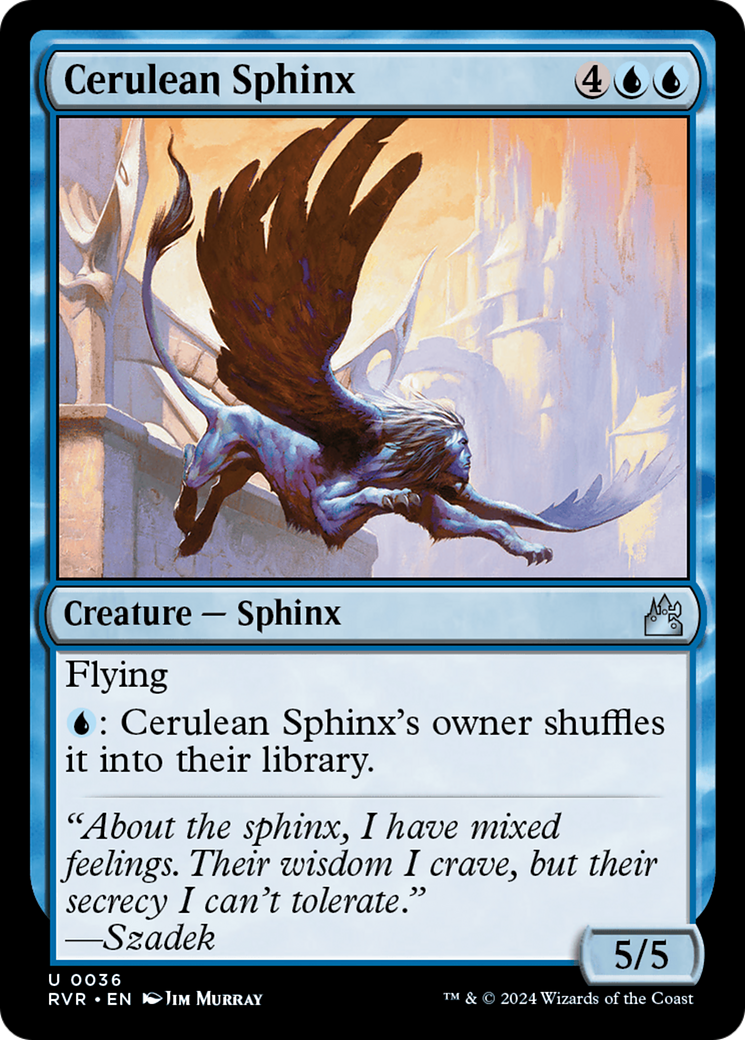 Cerulean Sphinx [Ravnica Remastered] | Good Games North