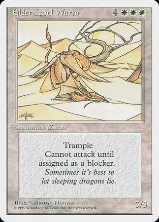 Elder Land Wurm [Fourth Edition] | Good Games North