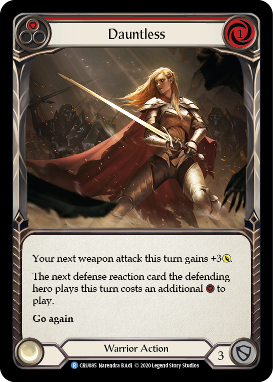 Dauntless (Red) [CRU085] 1st Edition Rainbow Foil | Good Games North