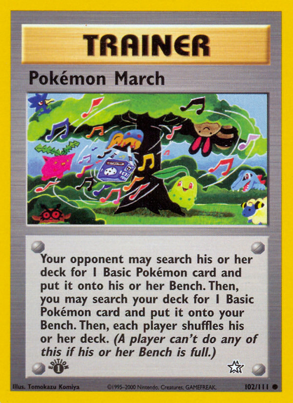 Pokemon March (102/111) [Neo Genesis 1st Edition] | Good Games North