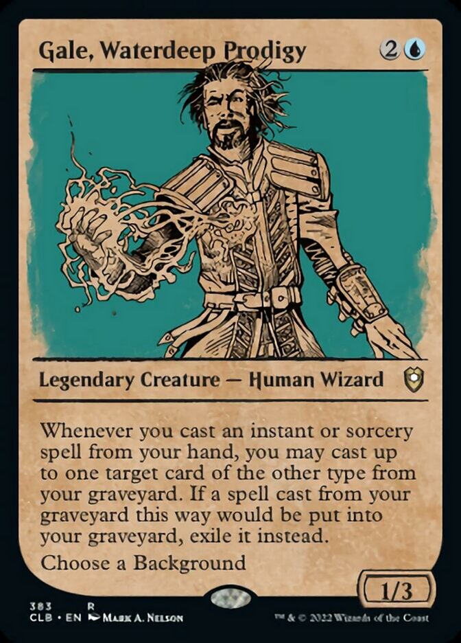 Gale, Waterdeep Prodigy (Showcase) [Commander Legends: Battle for Baldur's Gate] | Good Games North
