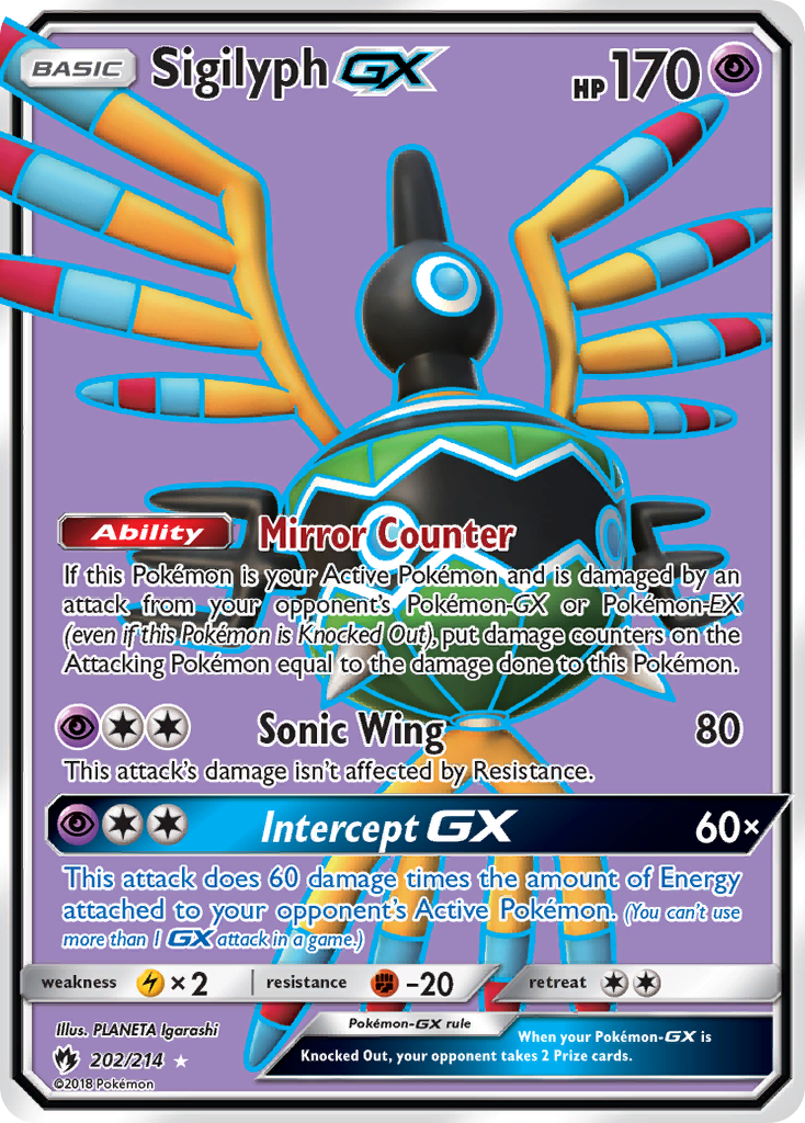 Sigilyph GX (202/214) [Sun & Moon: Lost Thunder] | Good Games North