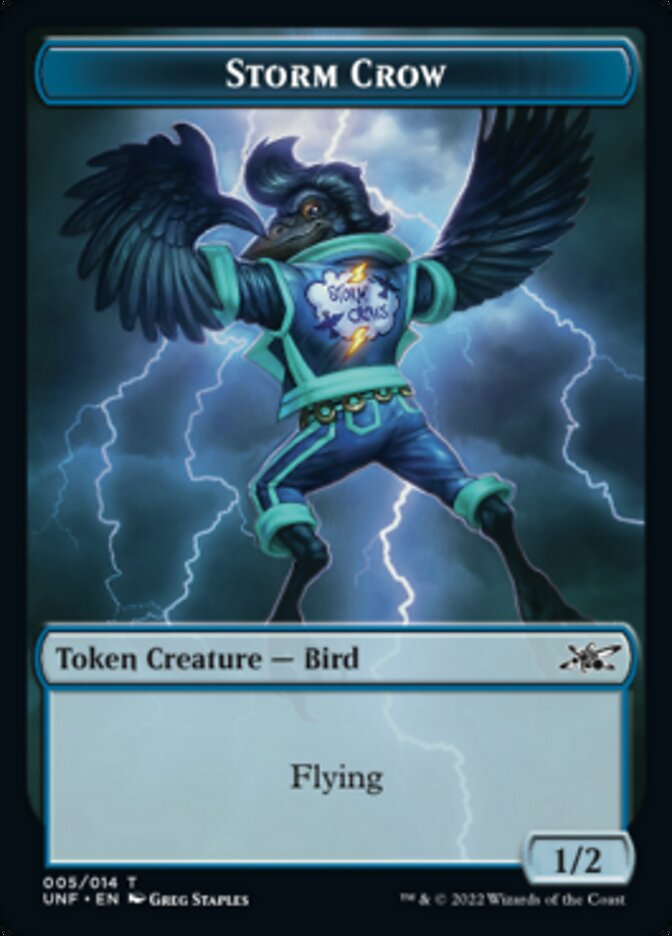 Storm Crow Token [Unfinity Tokens] | Good Games North