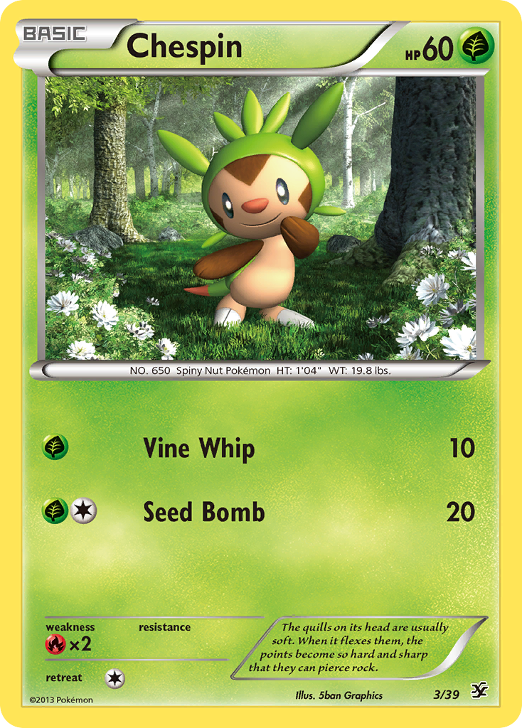 Chespin (3/39) [XY: Kalos Starter Set] | Good Games North