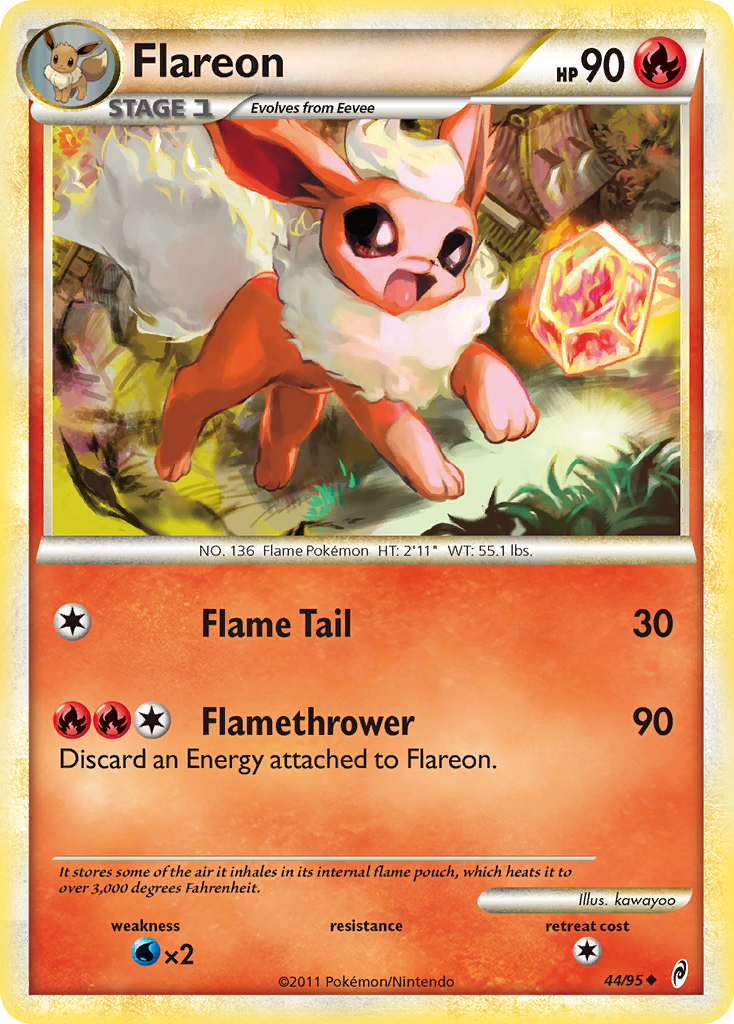 Flareon (44/95) [HeartGold & SoulSilver: Call of Legends] | Good Games North