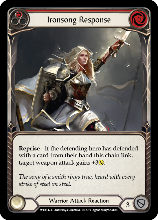 Ironsong Response (Red) [WTR132-C] Alpha Print Rainbow Foil | Good Games North