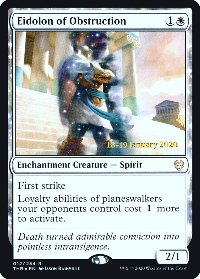 Eidolon of Obstruction [Theros Beyond Death Prerelease Promos] | Good Games North
