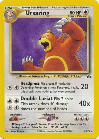 Ursaring (34/75) [Neo Discovery Unlimited] | Good Games North
